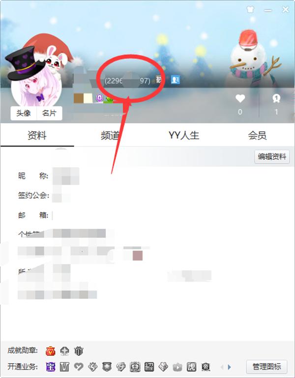 YY电脑端怎么查看靓号