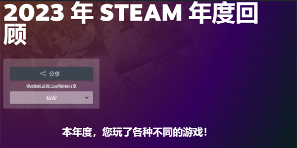 steam年度回顾在哪看