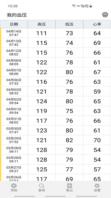 血压笔记软件下载-血压笔记app下载v3.6.8 安卓版 运行截图2