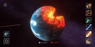 星球爆炸模拟器最新版破解版下载_星球爆炸模拟器2024年最新版破解版下载v2.3.5 全解锁版 运行截图2