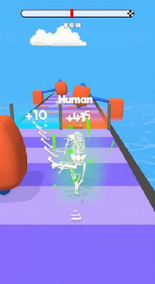骨头冲刺破解版无广告下载_骨头冲刺中文版下载v0.1.3 内置菜单版 运行截图3
