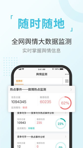 舆情通app下载-新浪舆情通舆情监测软件下载v3.9.3 安卓版 运行截图1